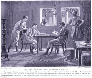 Polybius with the Sons of Aemilius Paulus by A.C. Weatherstone